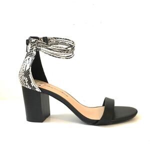 Penny Loves Kenny sandals 11 NWT blk & snake print